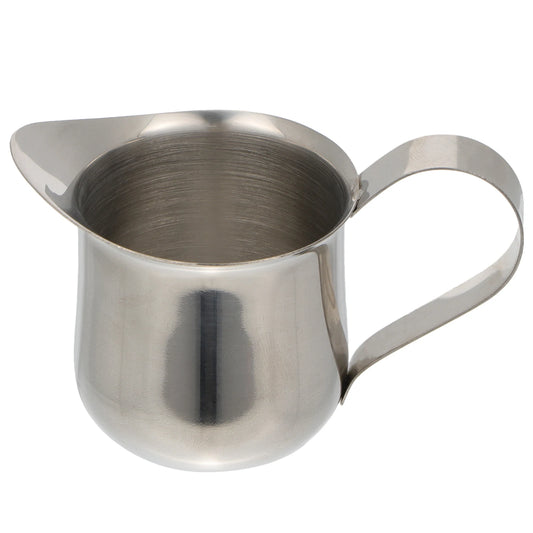 Stainless Steel Milk Cup Practical Pitcher For Coffee Shop Home Use Heat Resistant Corrosion Proof Easy Wash Smooth Touch Mocha