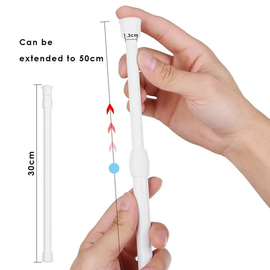Multi Purpose Spring Loaded Extendable Stick Useful Curtain Telescopic Pole Durable Bathroom Product Hanger Household Adjustable
